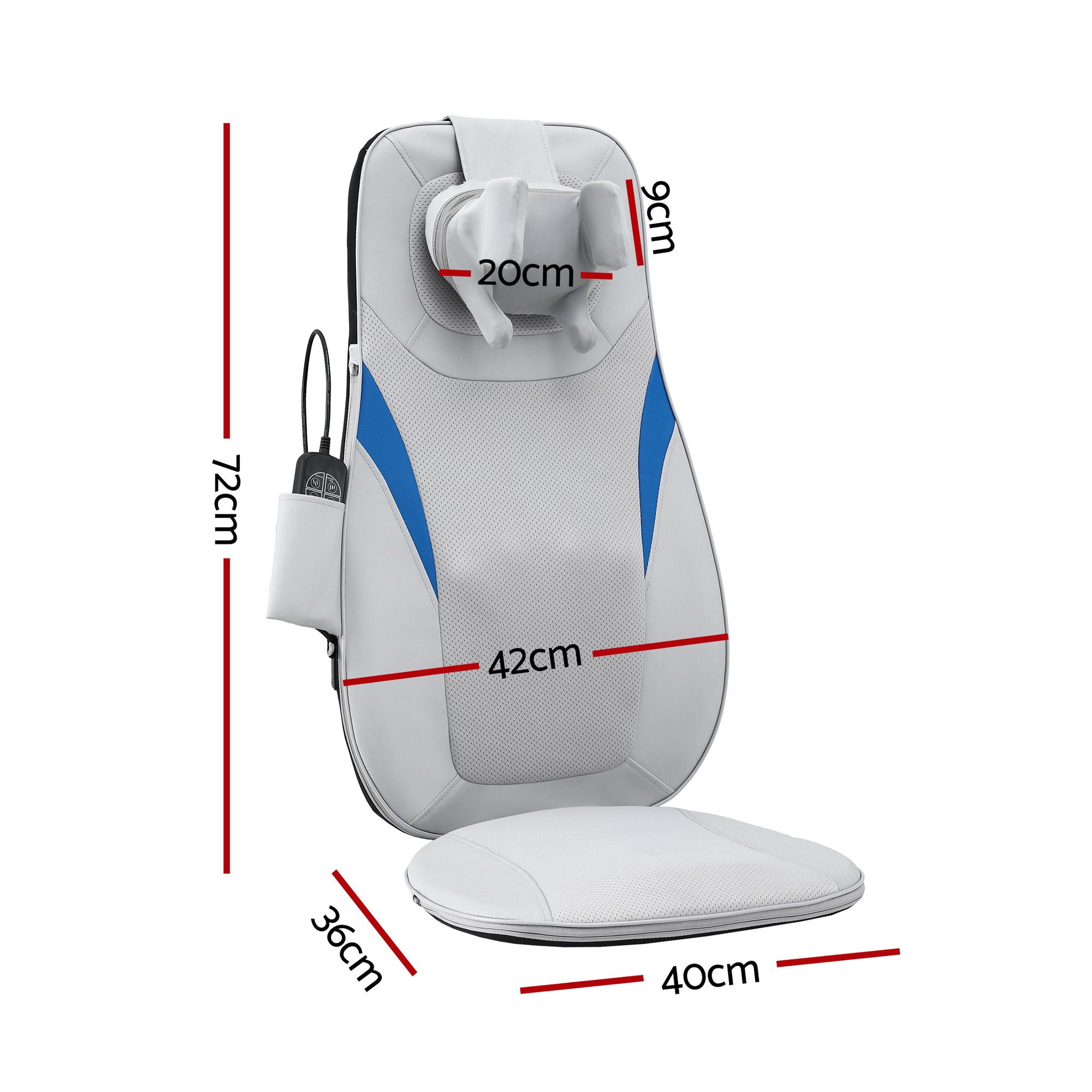 Massagers: Livemor Full Back Massage Cushion 3D Kneading Heating Massage Seats