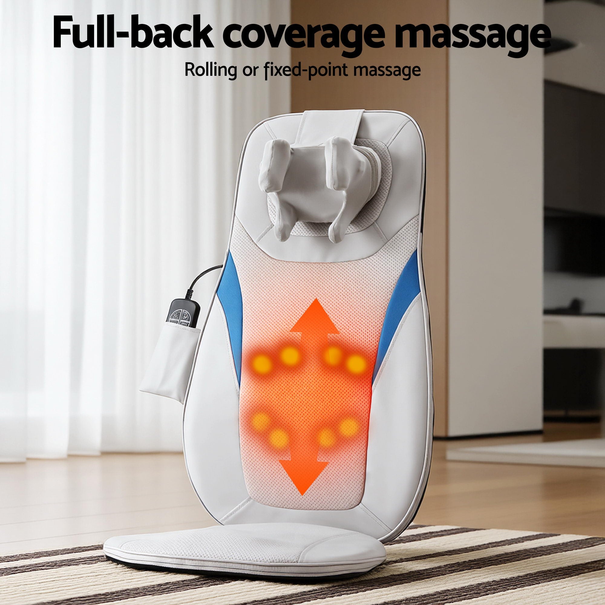 Massagers: Livemor Full Back Massage Cushion 3D Kneading Heating Massage Seats