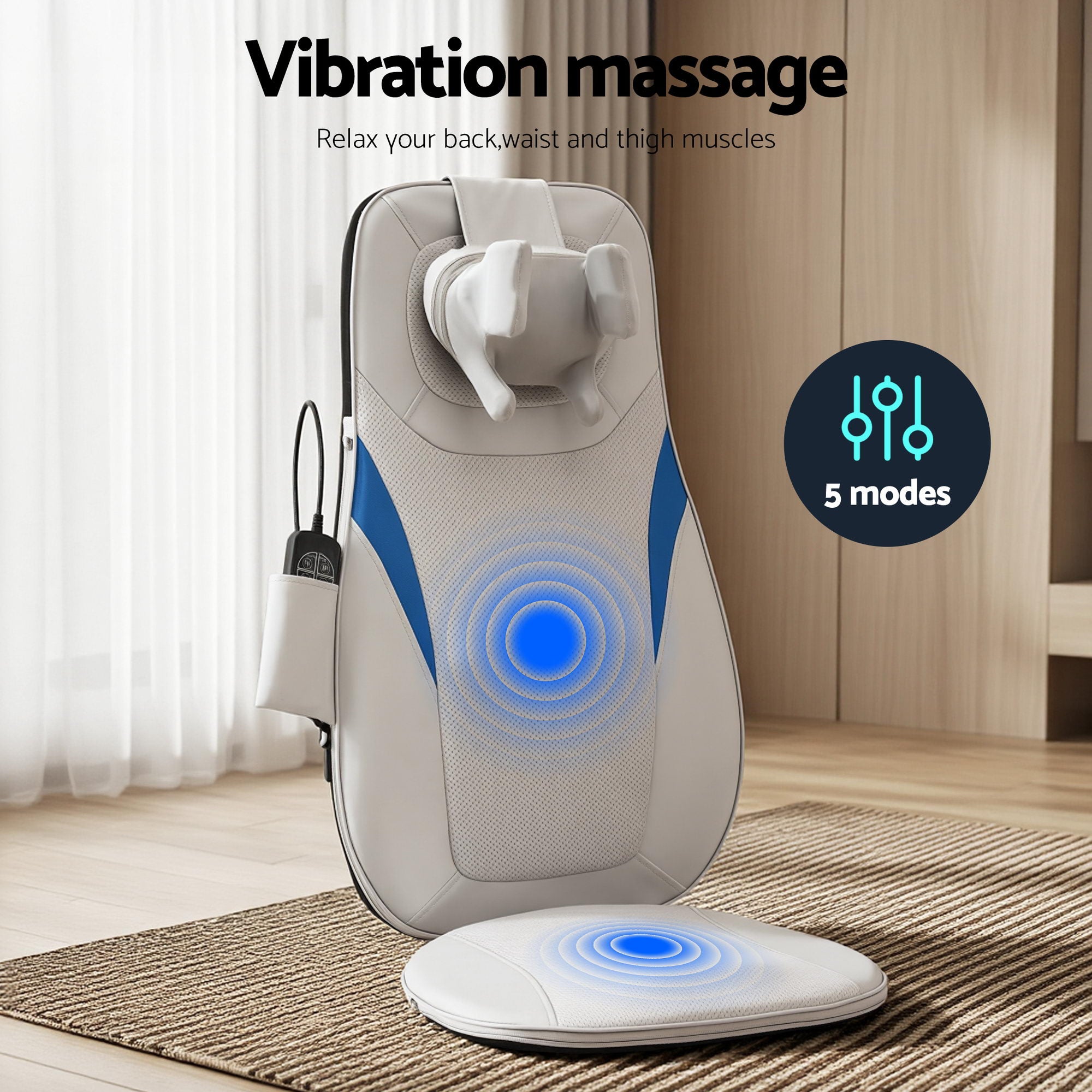 Massagers: Livemor Full Back Massage Cushion 3D Kneading Heating Massage Seats