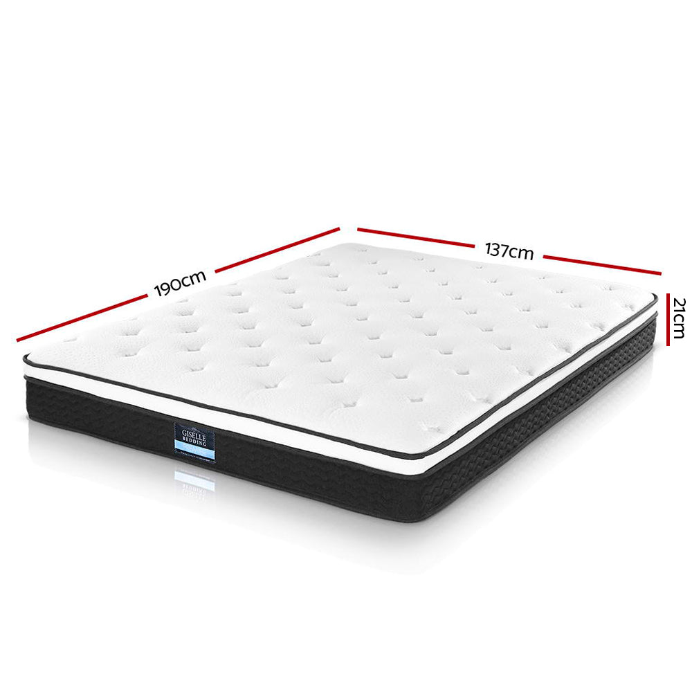 Double Mattress: Giselle Bedding 21cm Mattress Euro Top Double