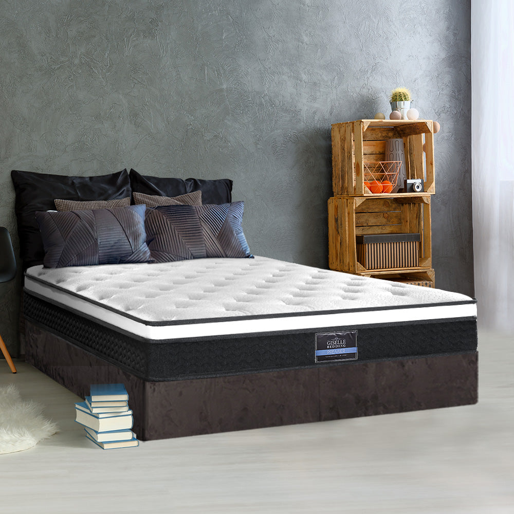 Double Mattress: Giselle Bedding 21cm Mattress Euro Top Double