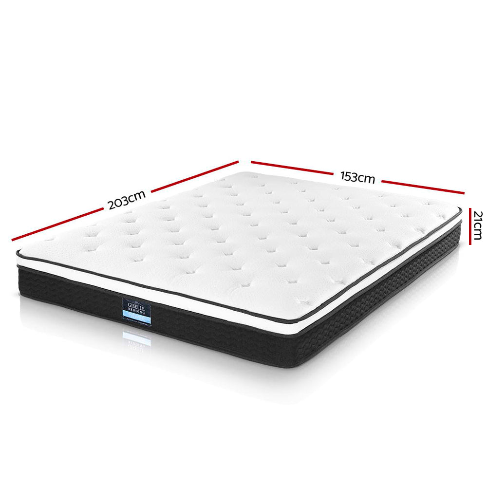 Queen Mattress: Giselle Bedding 21cm Mattress Euro Top Queen