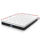 Queen Mattress: Giselle Bedding 21cm Mattress Euro Top Queen