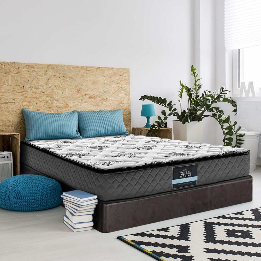 King Single Mattress: Giselle Bedding 24cm Mattress Pillow Top King Single
