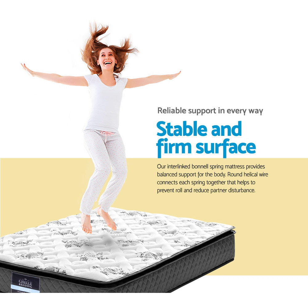 King Single Mattress: Giselle Bedding 24cm Mattress Pillow Top King Single
