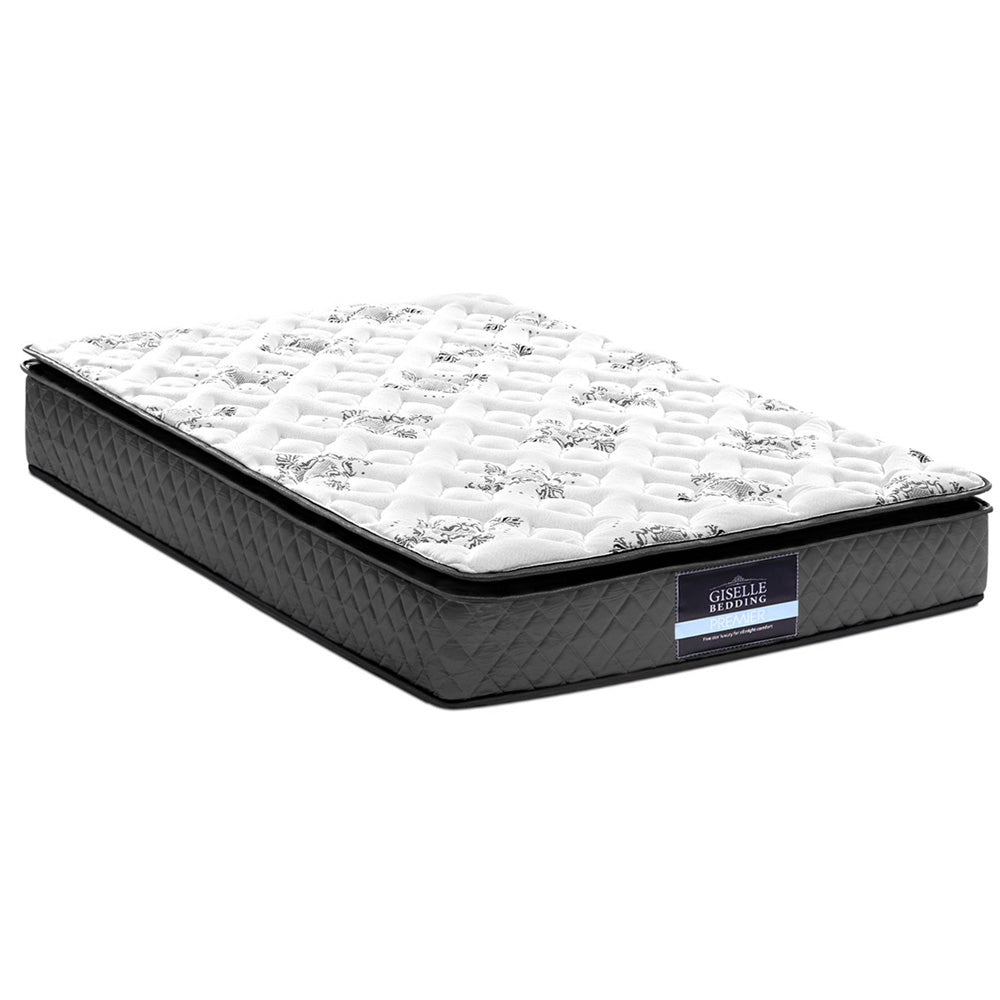 King Single Mattress: Giselle Bedding 24cm Mattress Pillow Top King Single