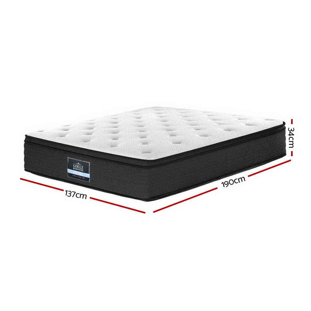 Double Mattress: Giselle Bedding 34cm Mattress Euro Top Double
