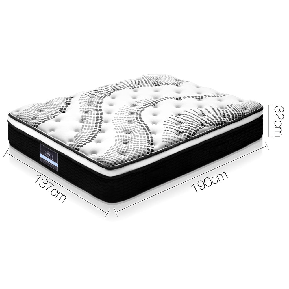Double Mattress: Giselle Bedding 32cm Mattress Euro Top Double