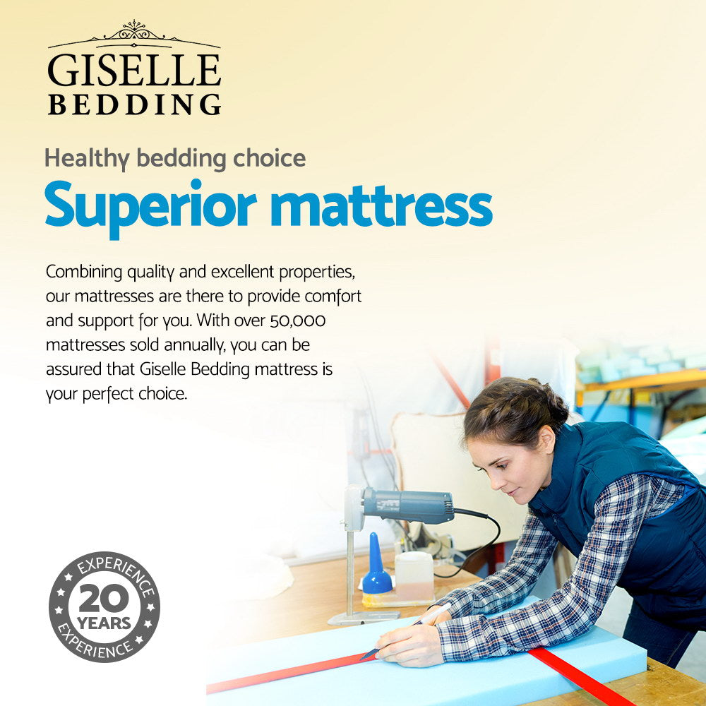 King Size Mattress: Giselle Bedding 32cm Mattress Euro Top King
