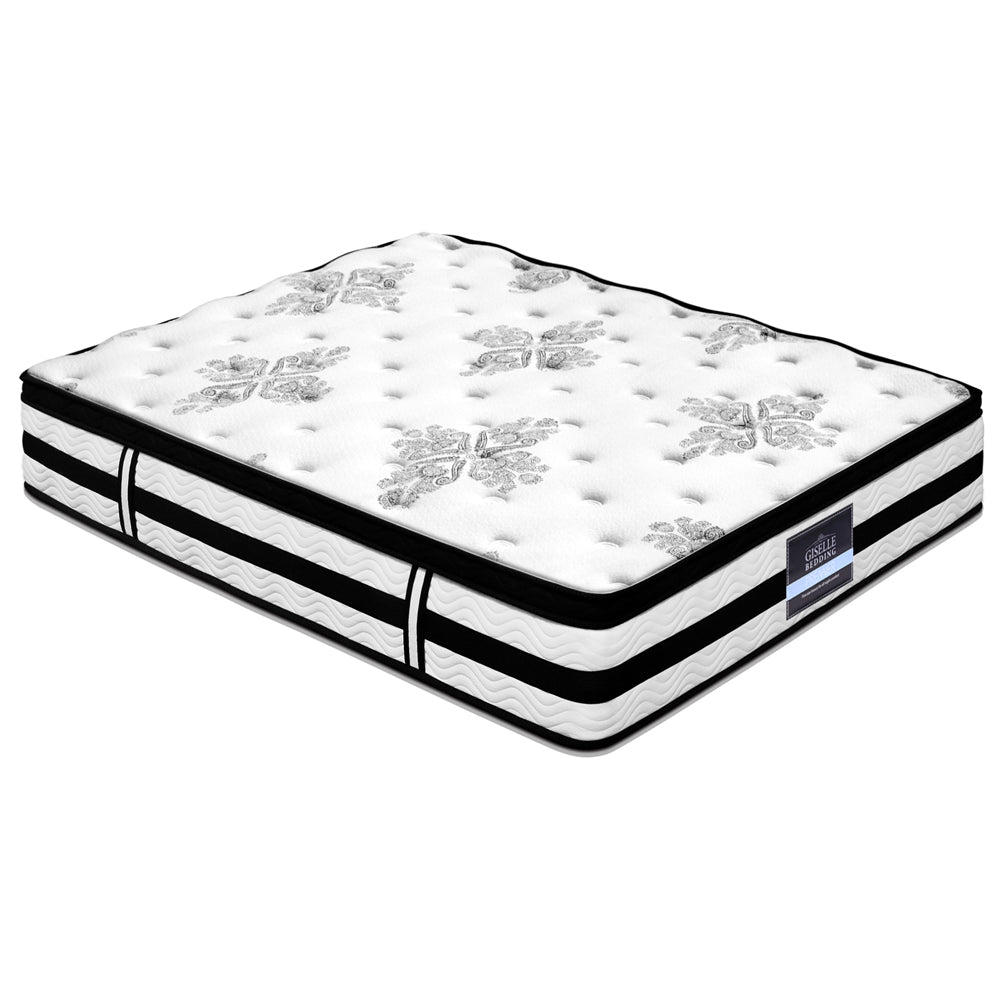 Double Mattress: Giselle Bedding 34cm Mattress Euro Top Pocket Spring Double