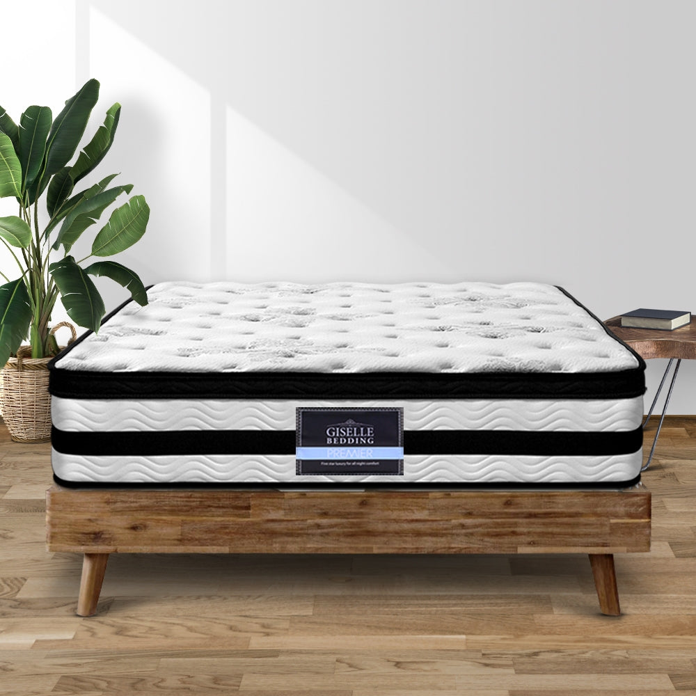 King Size Mattress: Giselle Bedding 34cm Mattress Euro Top Pocket Spring King