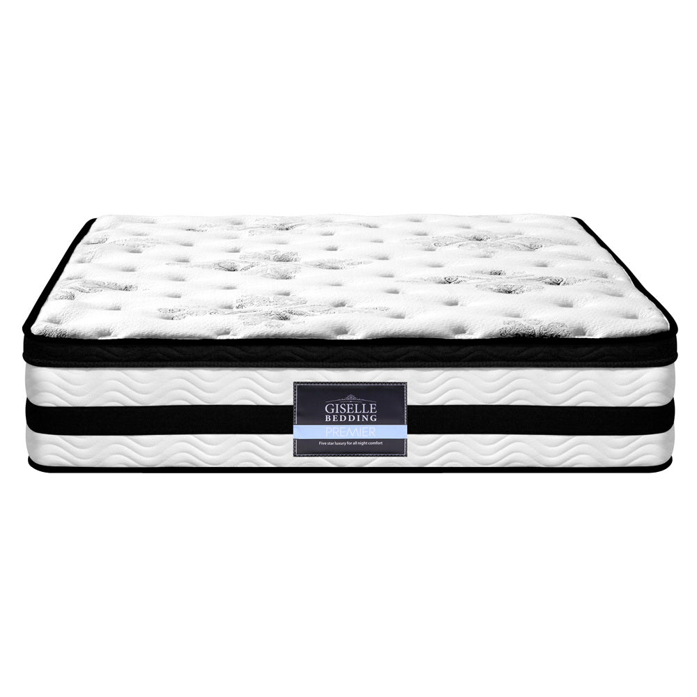 King Size Mattress: Giselle Bedding 34cm Mattress Euro Top Pocket Spring Super King