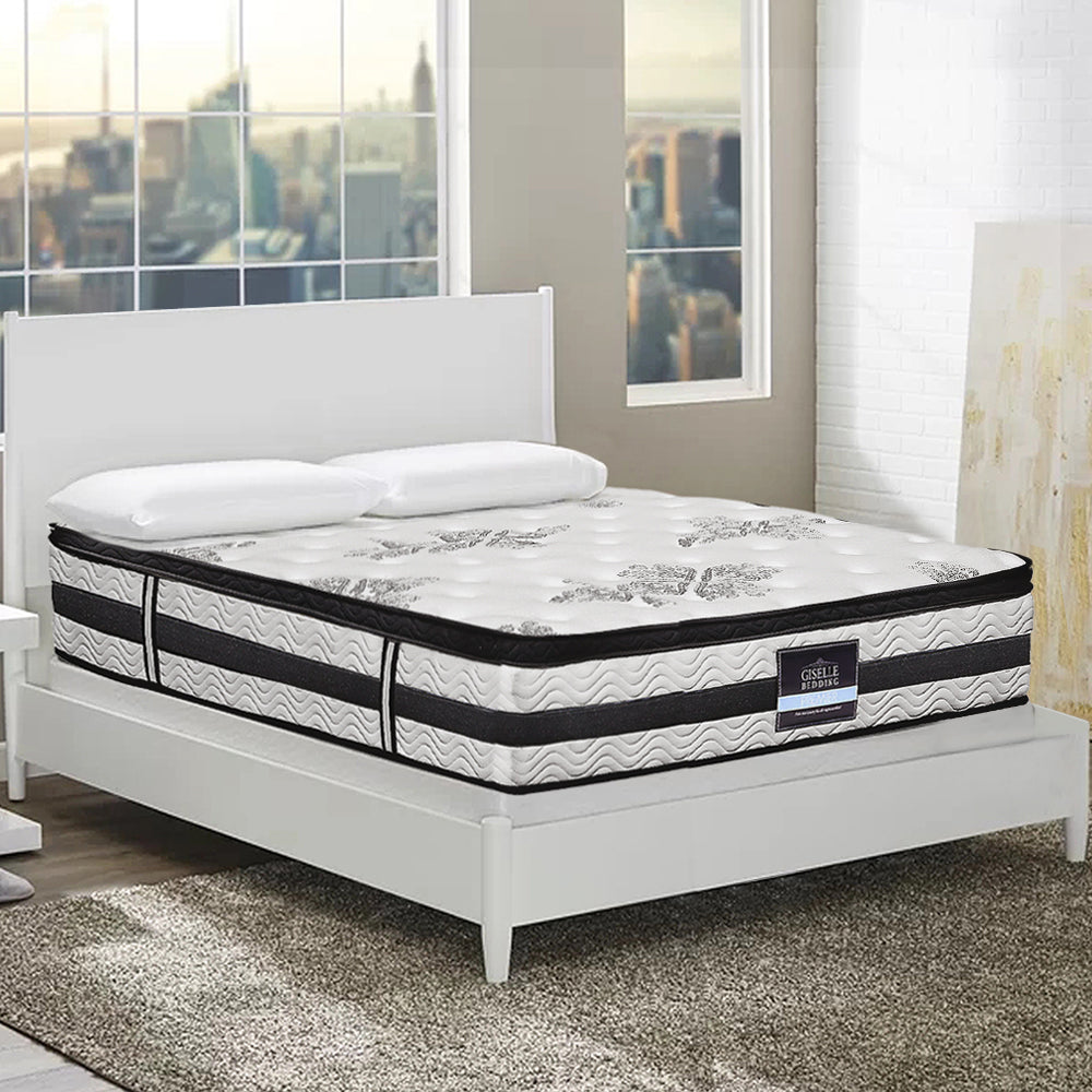 King Size Mattress: Giselle Bedding 34cm Mattress Euro Top Pocket Spring Super King