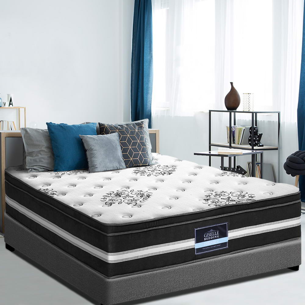King Single Mattress: Giselle Bedding 34cm Mattress Cool Gel Memory Foam King Single