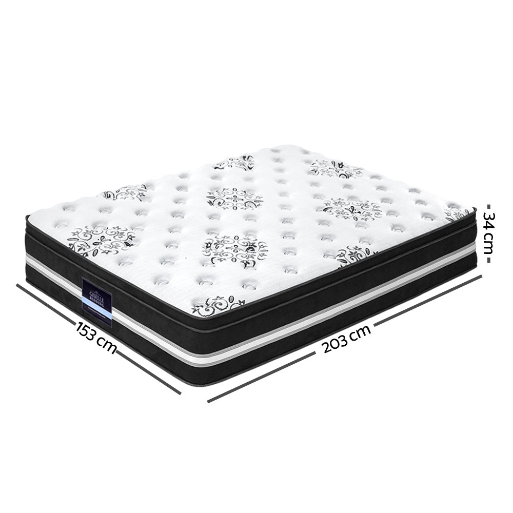Queen Mattress: Giselle Bedding 34cm Mattress Cool Gel Memory Foam Queen