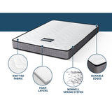 Single Mattress: Giselle Bedding 13cm Mattress Tight Top Single