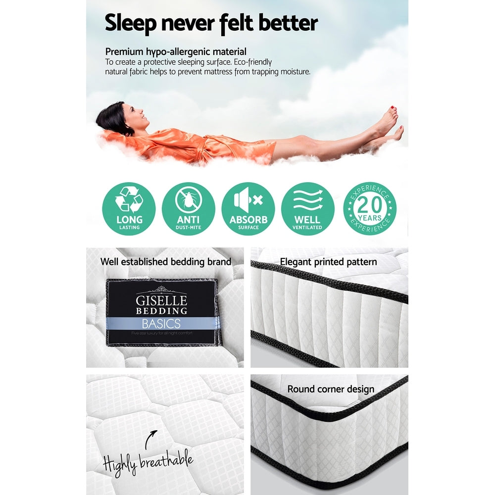 Double Mattress: Giselle Bedding 21cm Mattress Tight Top Double
