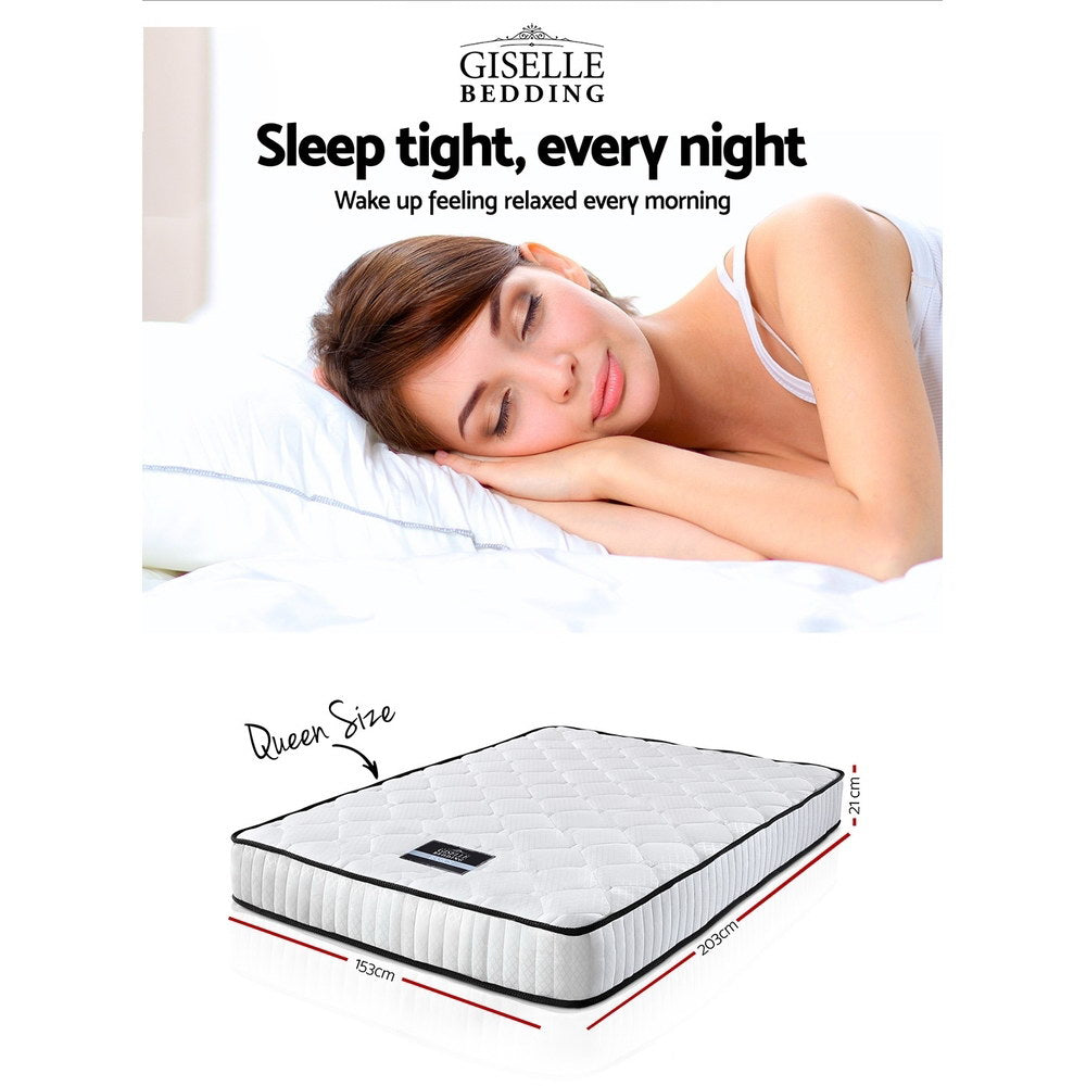 Queen Mattress: Giselle Bedding 21cm Mattress Tight Top Queen