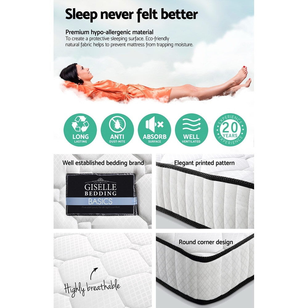 Queen Mattress: Giselle Bedding 21cm Mattress Tight Top Queen