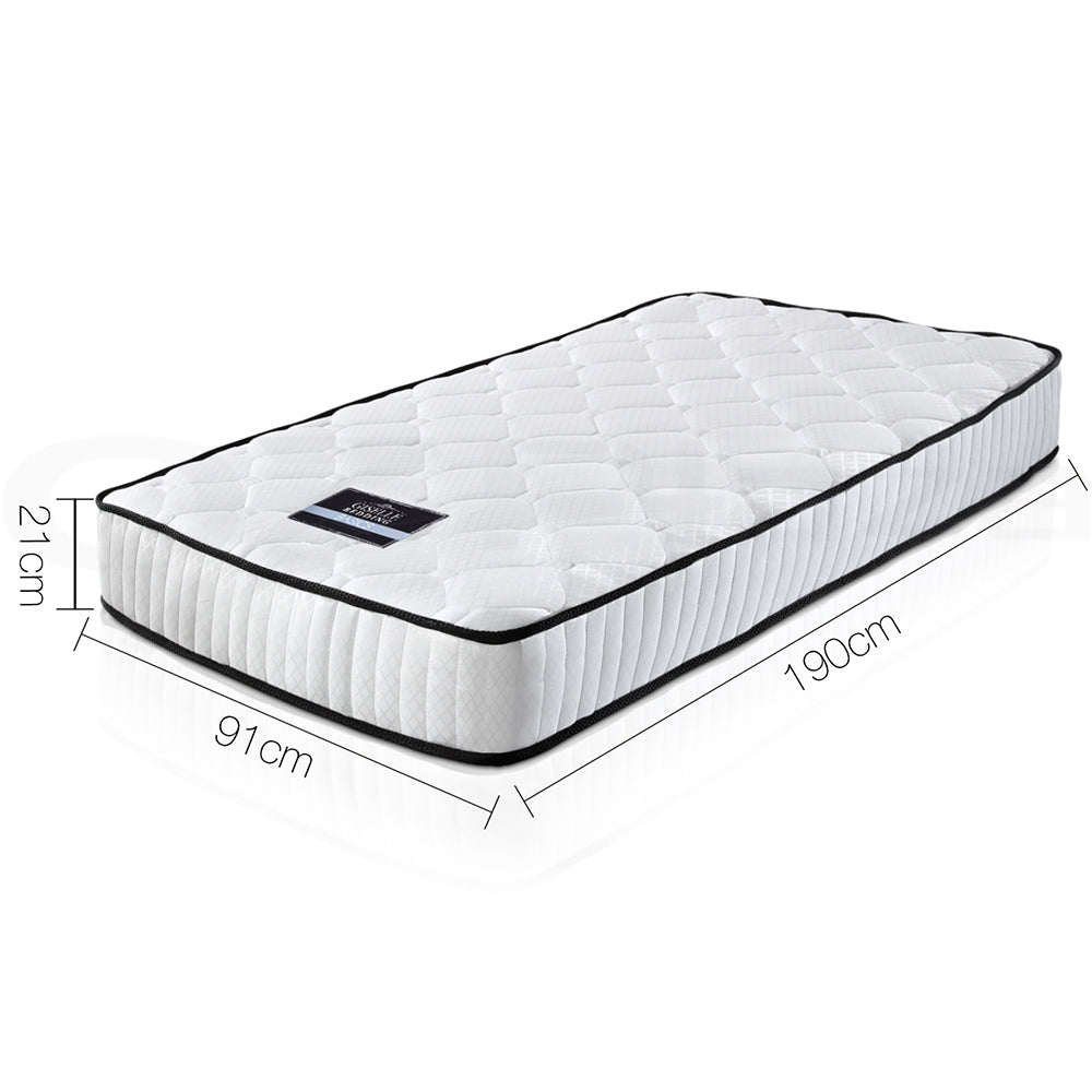 Single Mattress: Giselle Bedding 21cm Mattress Tight Top Single