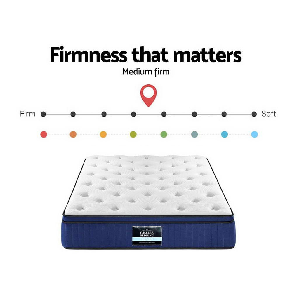 Double Mattress: Giselle Bedding 34cm Mattress Cool Gel Memory Foam 7 Zone Double