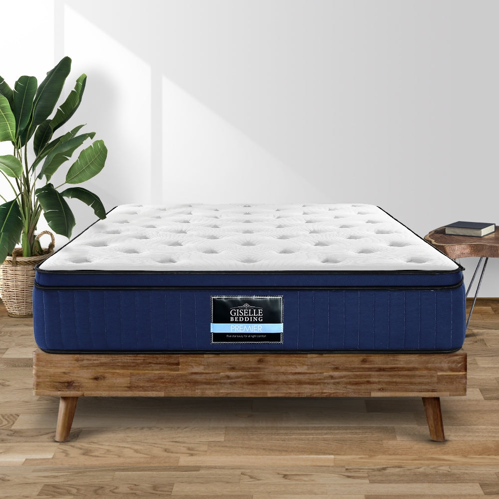 King Size Mattress: Giselle Bedding 34cm Mattress Cool Gel Memory Foam 7 Zone King