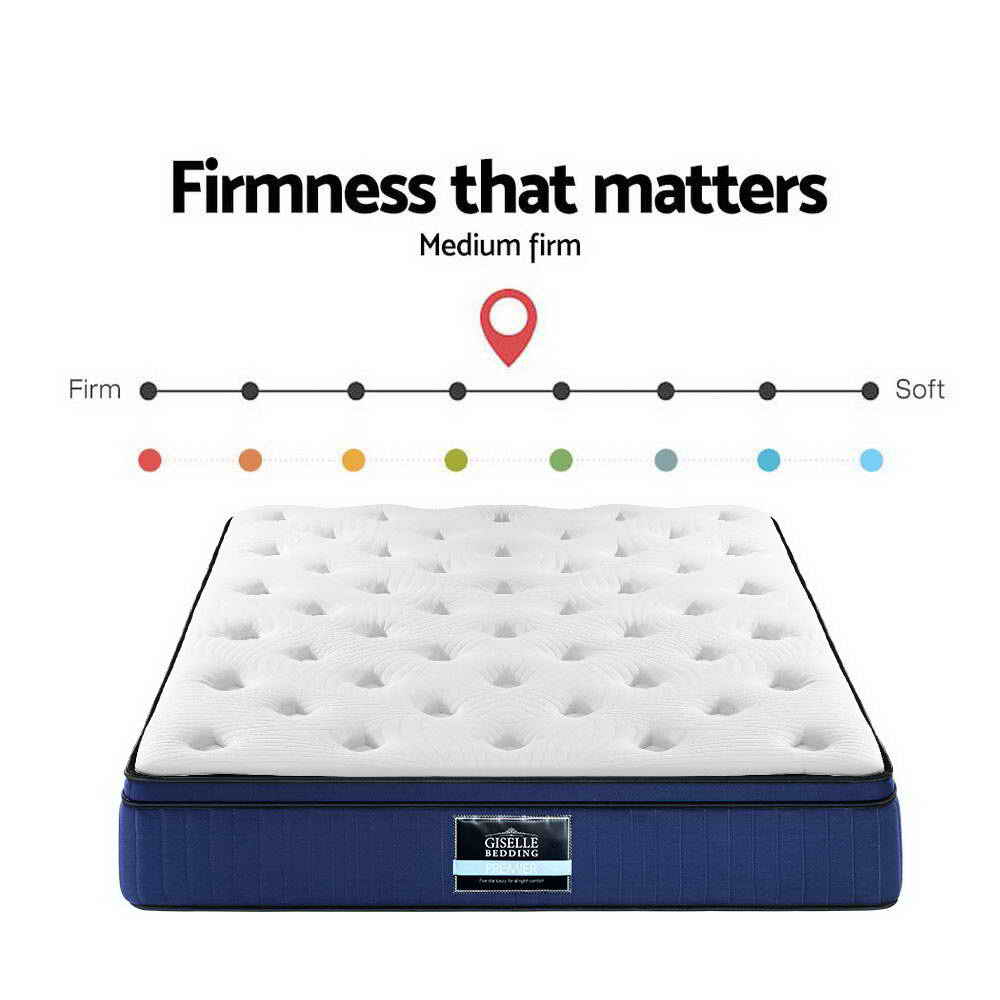 King Size Mattress: Giselle Bedding 34cm Mattress Cool Gel Memory Foam 7 Zone King