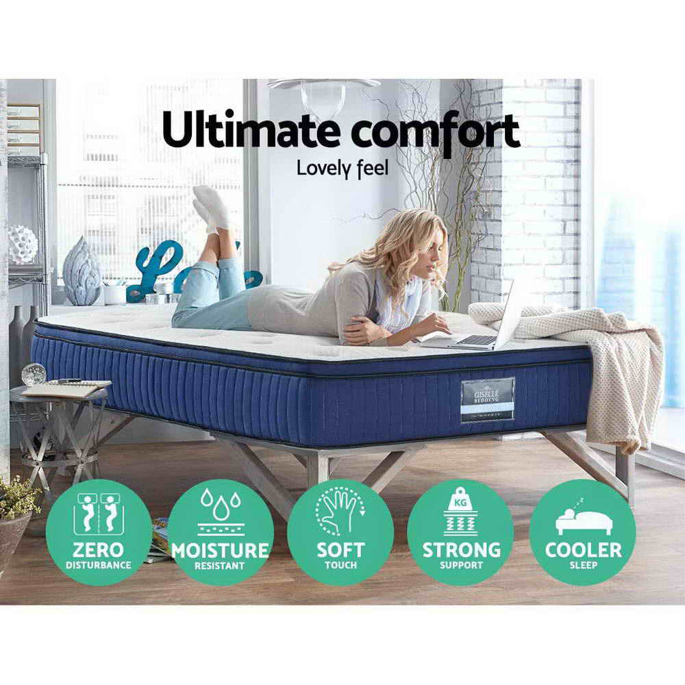 King Size Mattress: Giselle Bedding 34cm Mattress Cool Gel Memory Foam 7 Zone King