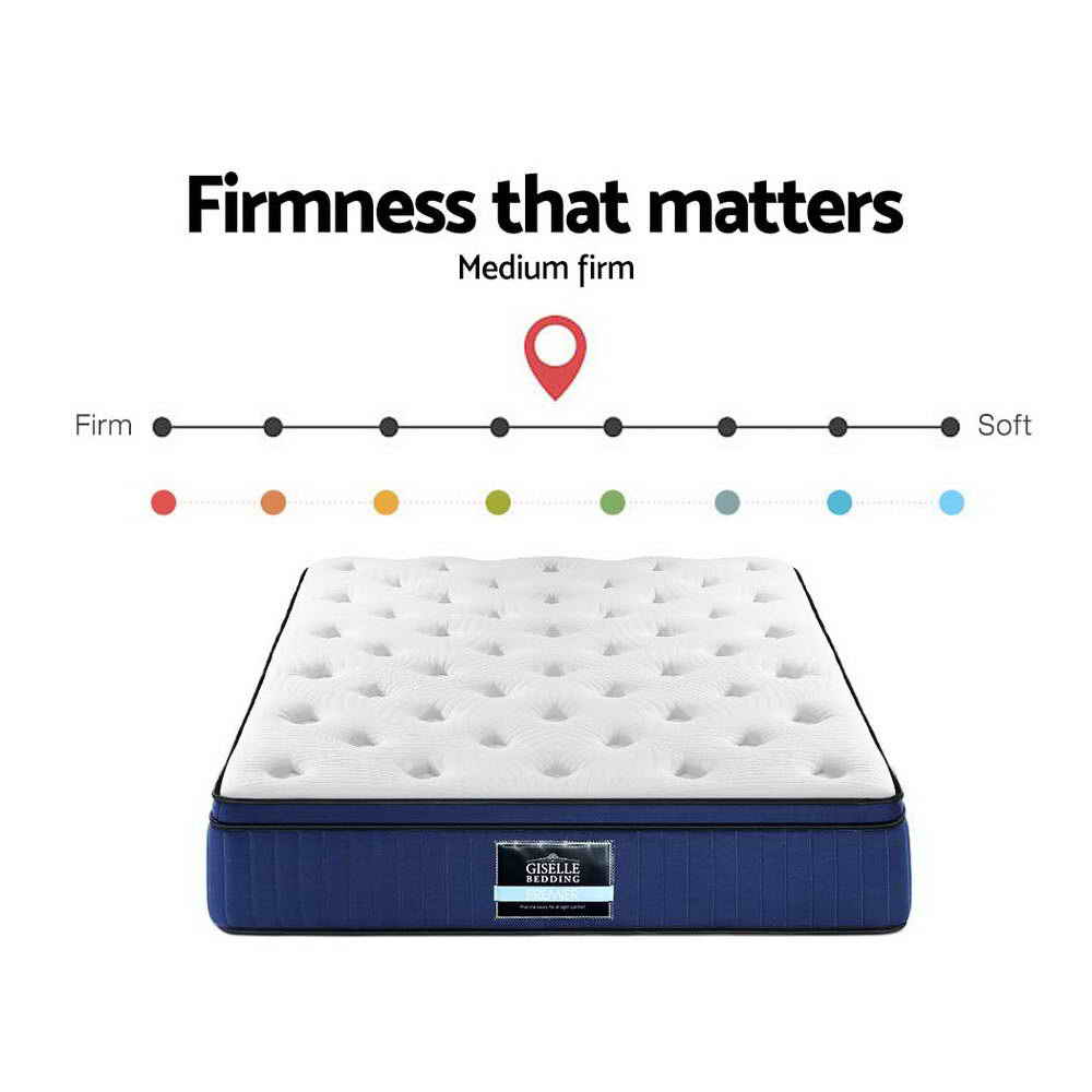Queen Mattress: Giselle Bedding 34cm Mattress Cool Gel Memory Foam 7 Zone Queen