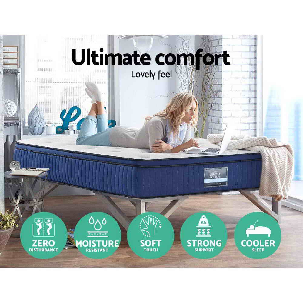 Queen Mattress: Giselle Bedding 34cm Mattress Cool Gel Memory Foam 7 Zone Queen