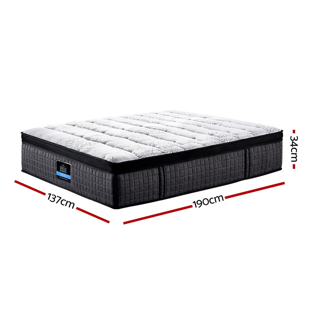 Double Mattress: Giselle Bedding 34cm Mattress 9 Zone Latex Foam Double