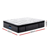 Double Mattress: Giselle Bedding 34cm Mattress 9 Zone Latex Foam Double