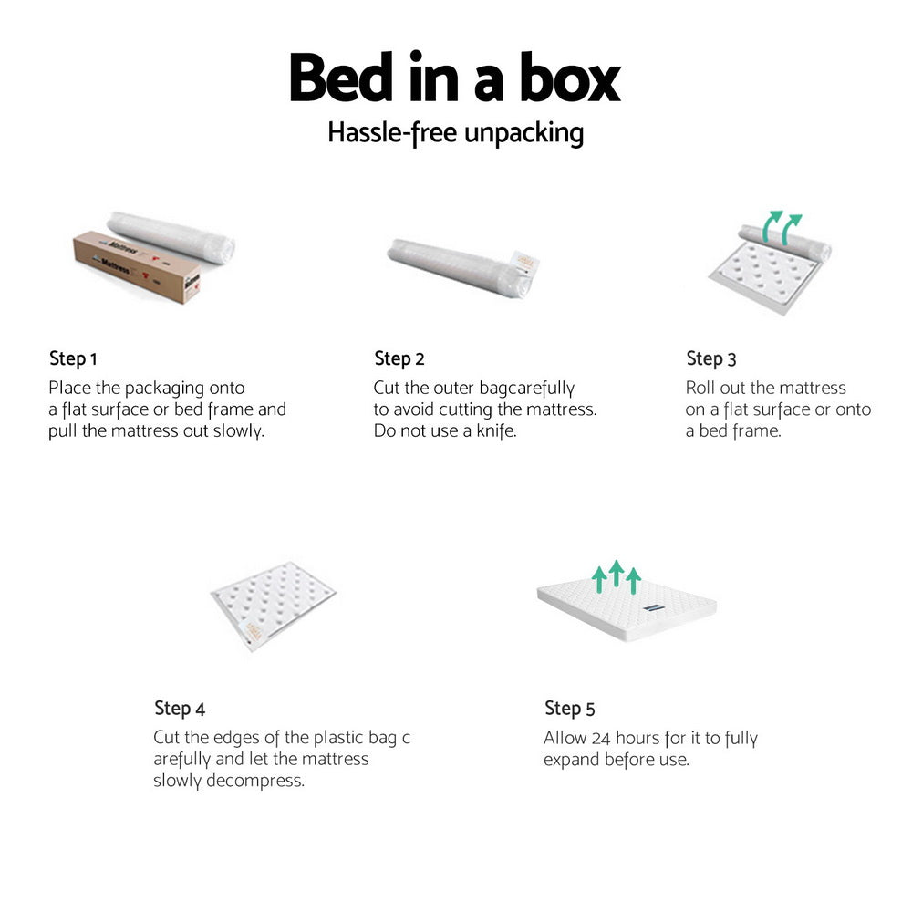 Queen Mattress: Giselle Bedding 13cm Mattress Tight Top Queen