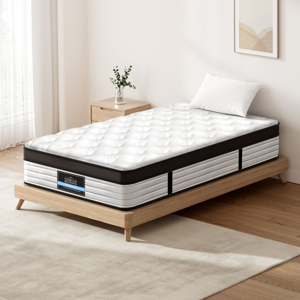Single Mattress: Giselle Bedding 31cm Mattress Euro Top King Single