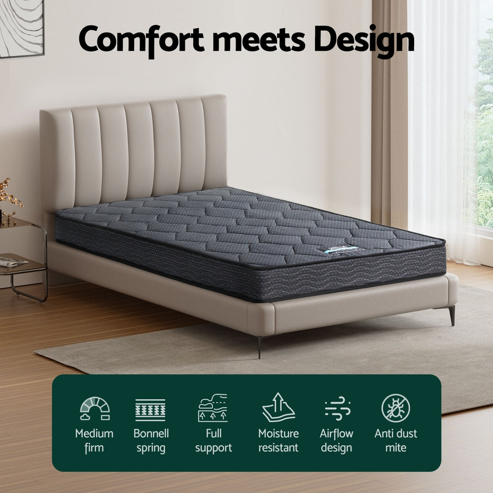 Single Mattress: 16cm Mattress Giselle Bonnell Spring Single