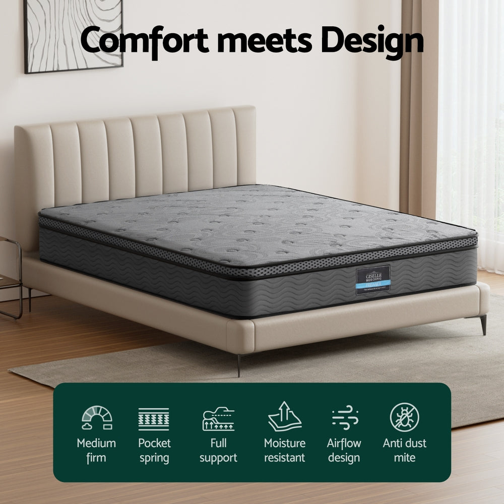 Queen Mattress: 26cm Mattress Bed Giselle Queen