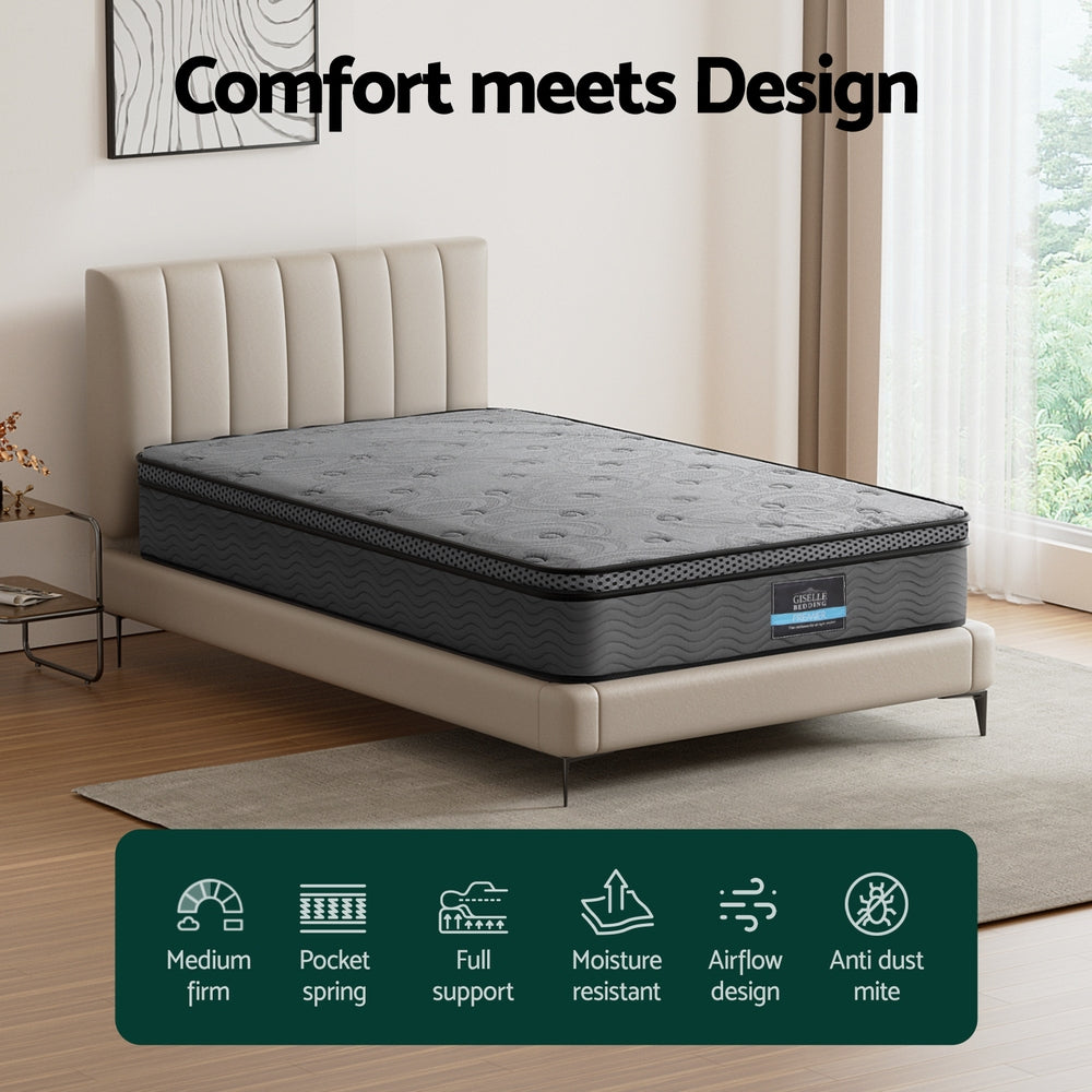 Single Mattress: 26cm Mattress Bed Giselle Single