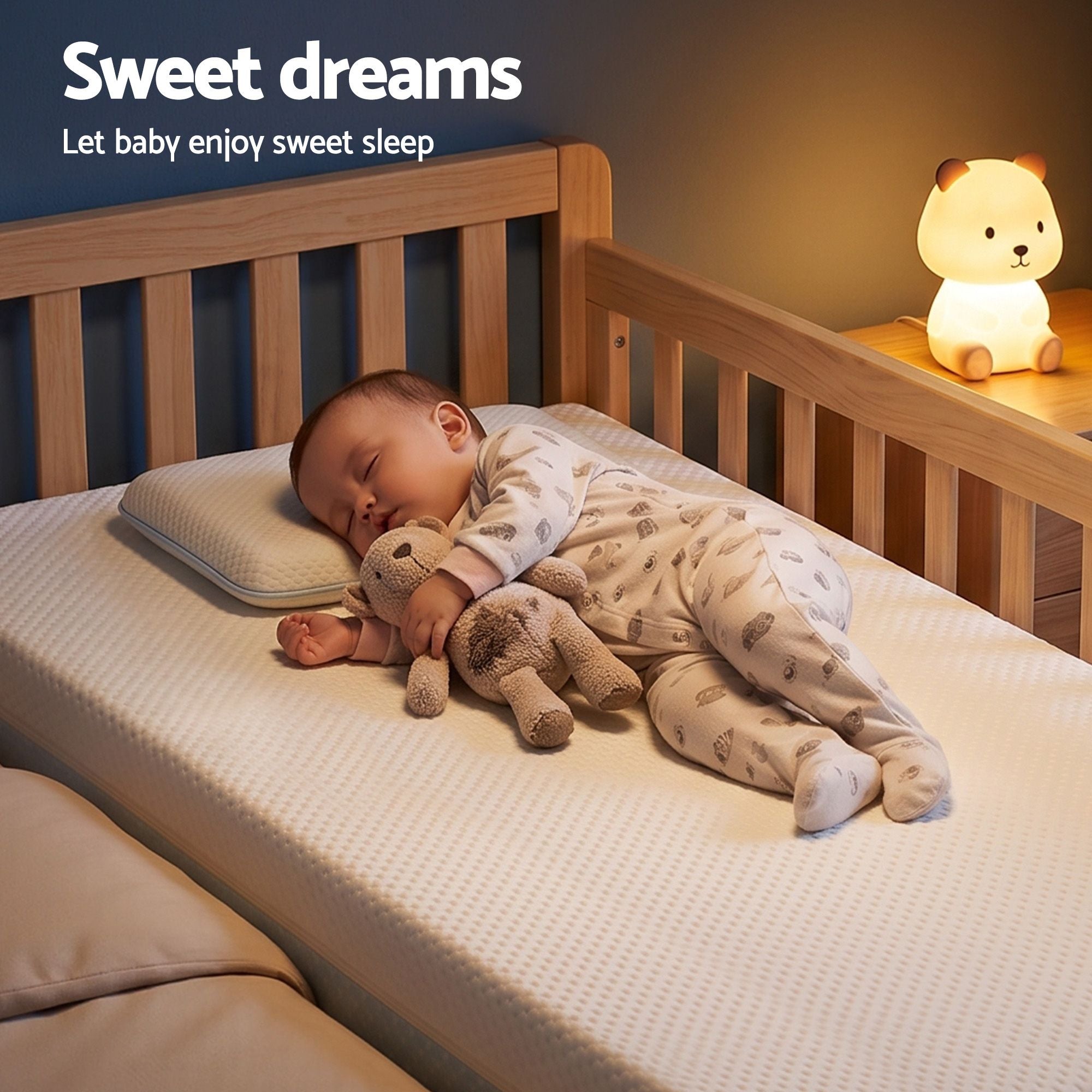 Giselle Bedding 15cm Cot Mattress, 38D Gel Memory Foam Cover