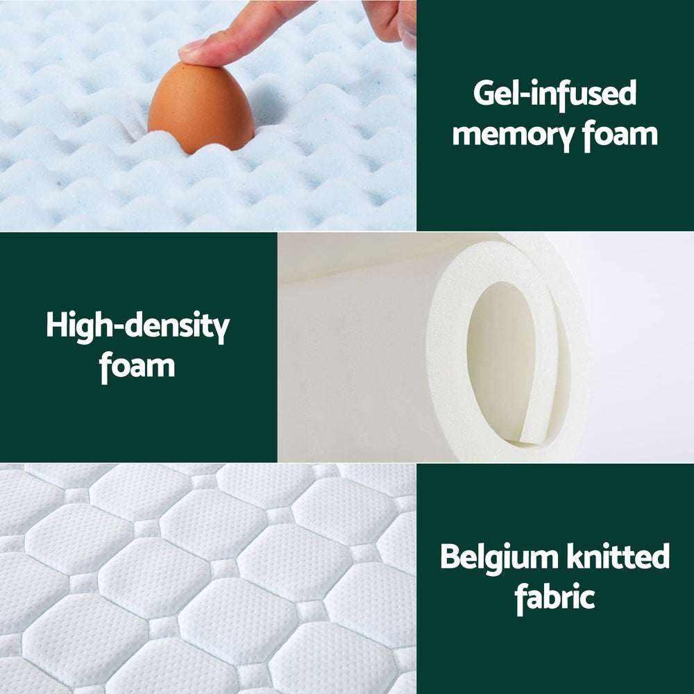 King Single Mattress: Giselle Mattress Cool Gel Foam 25cm King Single