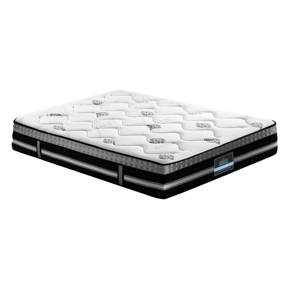 King Size Mattress: Giselle Bedding King Mattress 35cm Bed in a Box Pocket Spring Gel Memory Foam