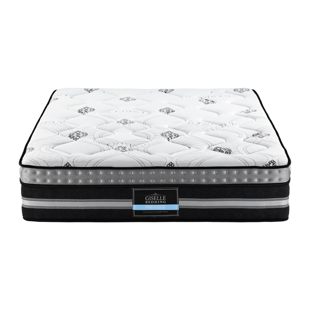 King Size Mattress: Giselle Bedding King Mattress 35cm Bed in a Box Pocket Spring Gel Memory Foam
