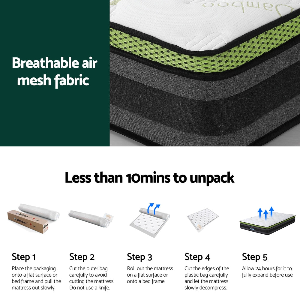 Single Mattress: Giselle Mattress Cool Gel Foam 30cm Single