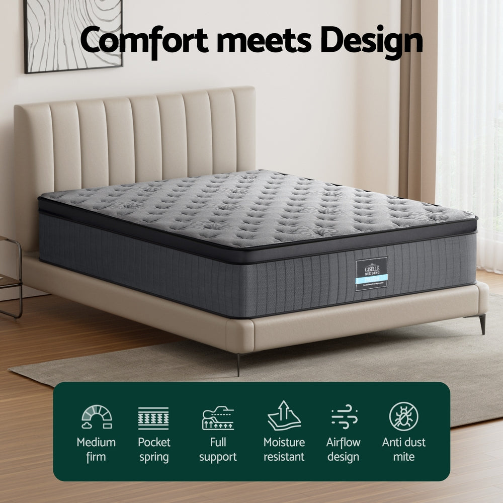 Queen Mattress: Bed Mattress Giselle 34cm Queen