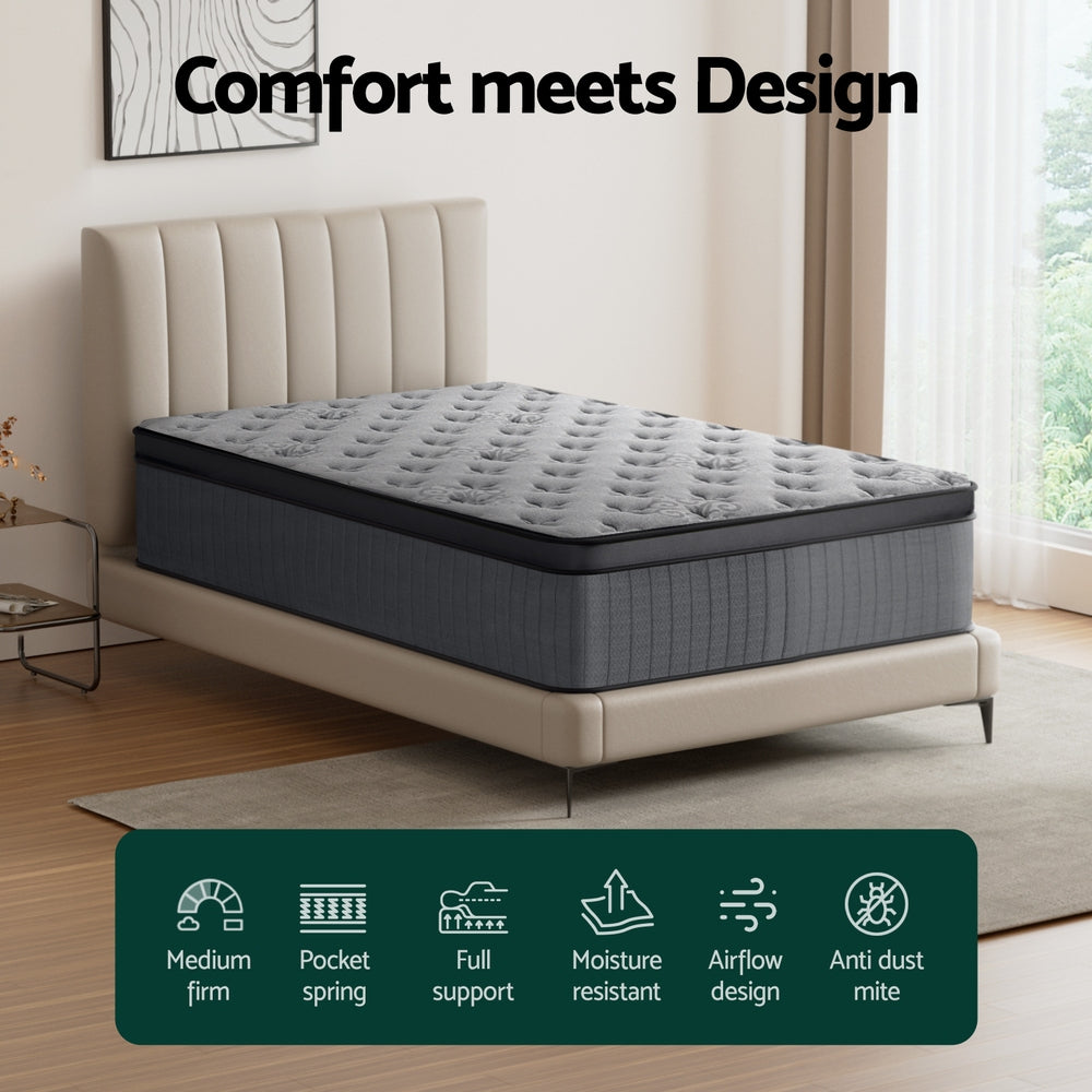 Single Mattress: Bed Mattress Giselle 34cm Single