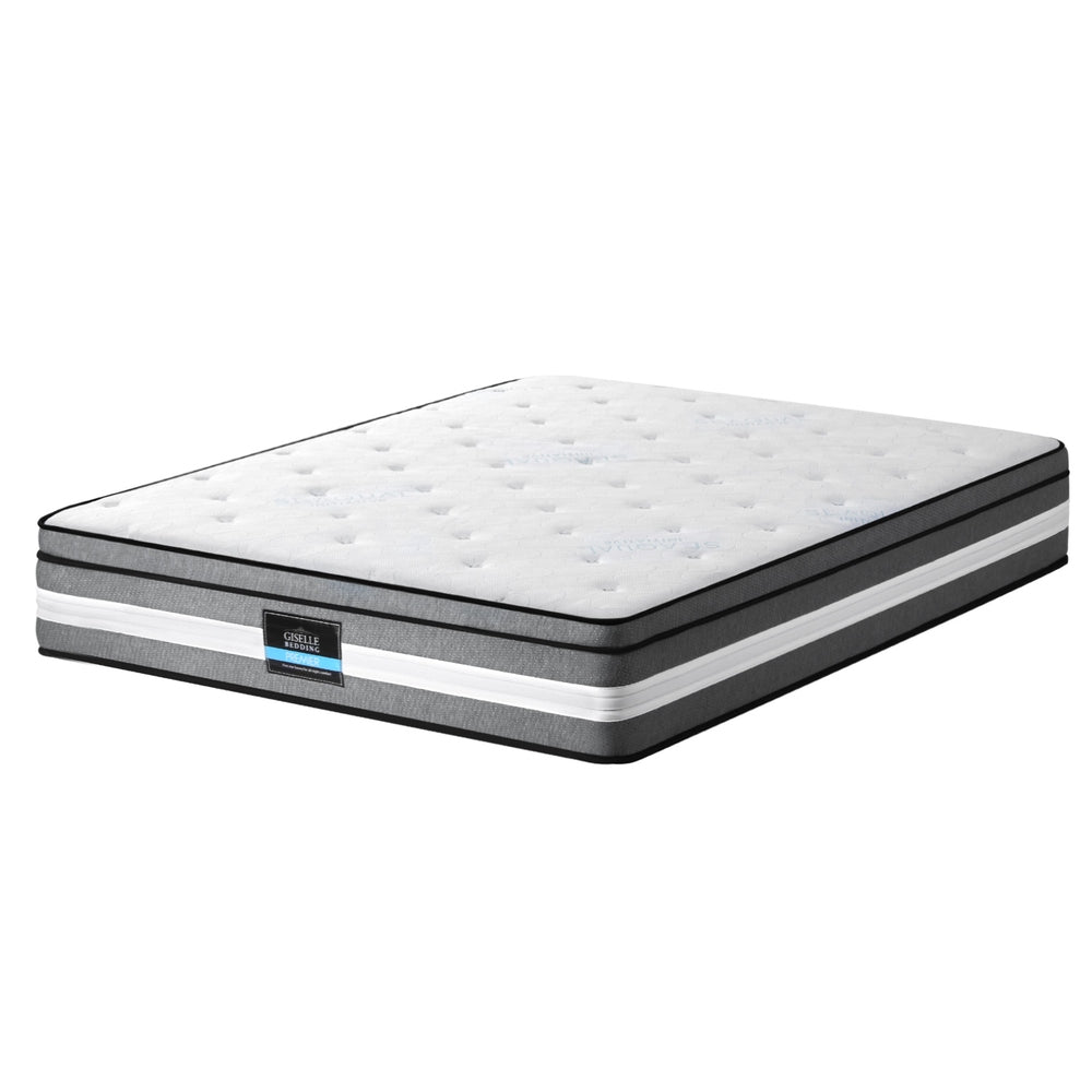 King Single Mattress: Giselle Bedding 30cm Mattress Gel Foam Pocket Spring King