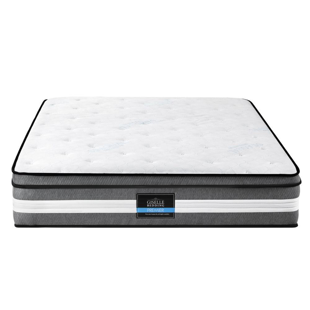Queen Mattress: Giselle Bedding 30cm Mattress Gel Foam Pocket Spring Queen
