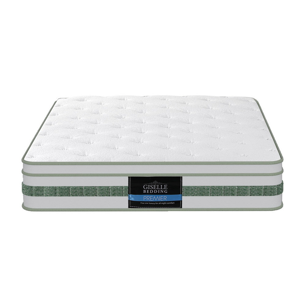 Single Mattress: 20cm Giselle Mattress King Single Green Tea Mattresses