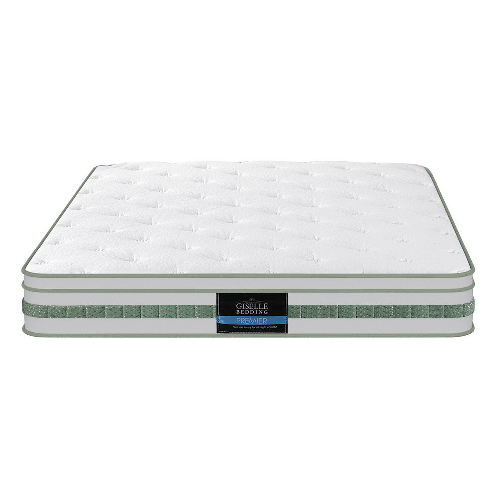 Queen Mattress: 20cm Giselle Mattress Queen Green Tea Mattresses