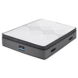 Giselle Bedding King Mattress 37cm 4-in-1 Adjustable Firmness Cooling Gel Memory Foam Dual-Zone Flippable for Couples