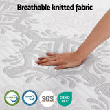 Giselle Bedding Queen Mattress 37cm 4-in-1 Adjustable Firmness Cooling Gel Memory Foam Dual-Zone Flippable for Couples